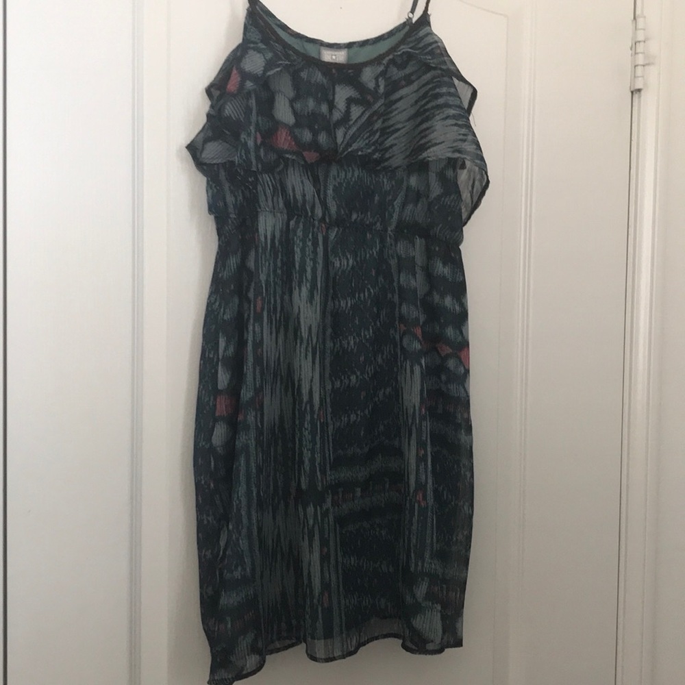 Peacock floral color dress